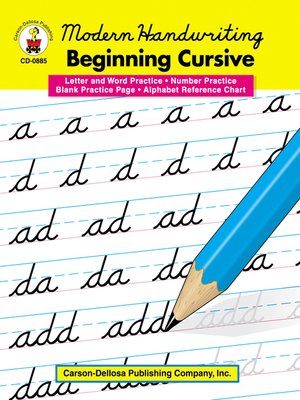 cover image of Modern Handwriting Beginning Cursive Practice, Grades 1 - 3